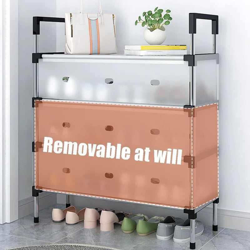 3-Tier Shoe Rack Organizer – Space-Saving Multipurpose Footwear Storage Stand