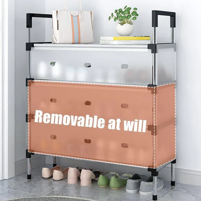 3-Tier Shoe Rack Organizer – Space-Saving Multipurpose Footwear Storage Stand